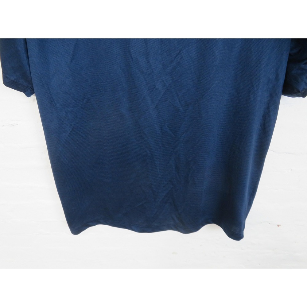 Vintage Nike Silver Tag Shirt Mens 3XL Blue Shiny Dazzle Center Logo Mesh Baggy - Picture 3 of 10